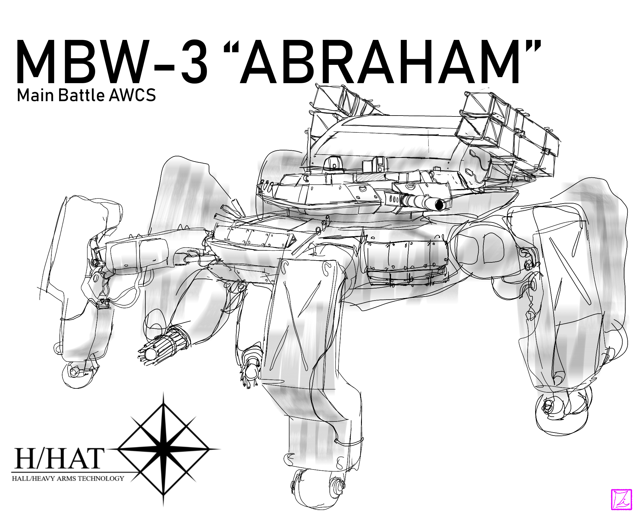classified as an urban assault tank, aka a spider tank. pretty awesome redraw of a eh model.
